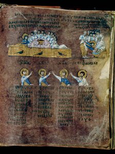 Den lilla Codex Rossanensis, 6. århundre (manuskript) av Unknown artist