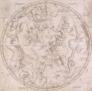 Rektascensioner og deklinasjoner for de viktigste fiksstjernene på begge halvkuler frem til år 1678 av Unknown artist