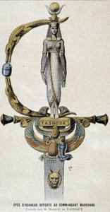Æressverdet tilbudt til kommandør Marchand - i Le petit Journal av 28.05.1899 av Unknown artist