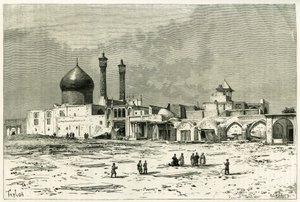 Graven til Fatma i Koum, etset av Taylor, etter et fotografi, for å illustrere historien "" Persia, Chaldee og Susiane"" i 1881-82, av Jane Dieulafoy (nee Magre) av Unknown artist