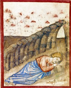 The Vision of Joseph, sønn av Jacob Miniature hentet fra Codex 212 (eller Paduan Codex eller Bible of Padua) 1390-1400 Rovigo, Accademia dei Concordi av Unknown artist