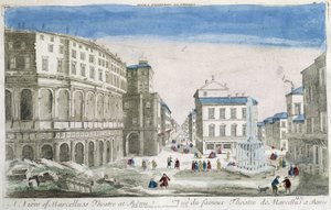 Theatre of Marcellus i Roma - Optisk visning av Unknown artist