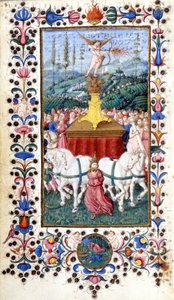 Triunfus Amoris (kjærlighetstriumf) av Francesco Petrarca (Petrarca). av Unknown artist