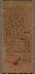 Tolv Buddhaer og Kobo Daishi (Jusanbutsu) av Unknown artist