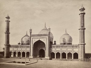Uten tittel (Jama Masjid, Delhi) av Unknown artist