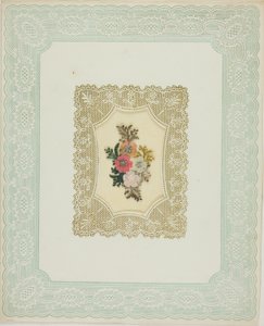 Uten tittel Valentine (blomster) av Unknown artist