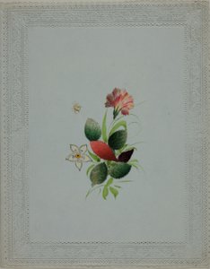 Uten tittel Valentine (rosa og hvite blomster) av Unknown artist
