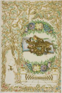 Uten tittel Valentine (Kvinne i hagen) av Unknown artist