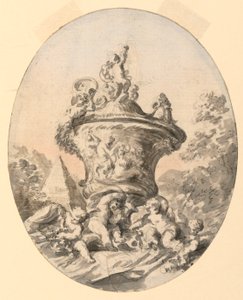 Vase i Landskap av Unknown artist