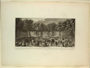 Versailles, hager, vannteater av Unknown artist