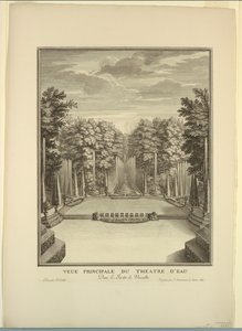 Versailles, hager, vannteater av Unknown artist