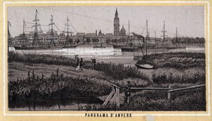 Utsikt over Antwerpen, Belgia (flamsk-regionen). av Unknown artist