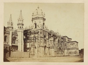[Utsikt over Jerónimos-klosteret, Belém, Portugal] av Unknown artist