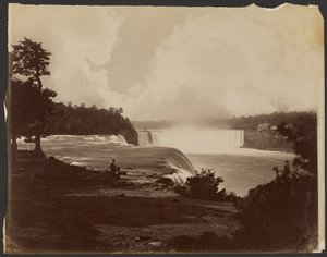 [Utsikt over Niagarafallene] av Unknown artist