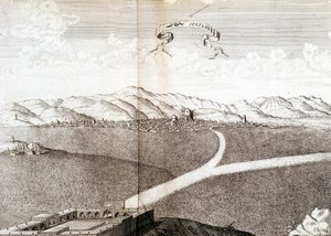 Utsikt over Sultanie - i "" Journal of the voyage of the Knight Chardin, Persia og Øst-India, ved Svartehavet og Colchide""" av Unknown artist