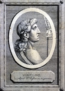 Virgil (70 - 19 f.Kr.), latinsk poet. 1700-talls gravering. av Unknown artist