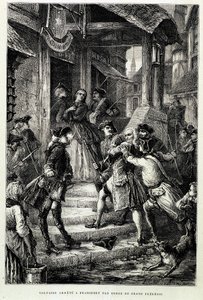 Voltaire in Frankfurt auf Befehl des großen Friedrich II. verhaftet - in „Geschichte Frankreichs von den frühesten Zeiten bis 1789“ von M. Guizot. von Unknown artist