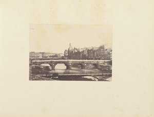 Utsikt tatt fra Pont des Arts i Paris av Unknown artist