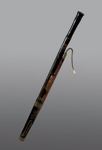 Blåseinstrument: 1700-talls fagott. Barcelona. Musee for musikk. av Unknown artist