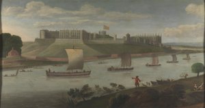 Windsor Castle fra Buckinghamshire Bank av Unknown artist