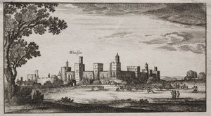 Windsor Castle fra sørøst av Unknown artist