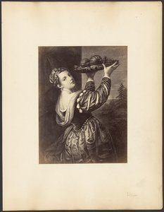 [Arbeid utført etter Titians «Jente med fruktfat»] av Unknown artist