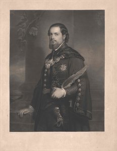 av en herr i en liftstat ca. 1850. (menn) av Unknown artist