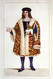 portrett av Guillaume de Montmorency (ca. 1453 - 1531) gravering fra 1830. av Unknown artist