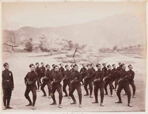 En avdeling av det fjerde Gurkha (rifle) regimentet av Unknown photographer