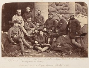 En gruppe britiske offiserer, 1879 ca av Unknown photographer