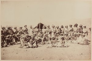 Afghanske stammemenn på en durbar av Unknown photographer
