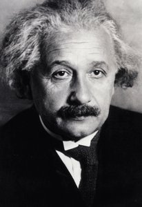 Albert Einstein (s/hvitt bilde) av Unknown photographer