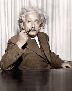 Albert Einstein i Princeton, USA av Unknown photographer