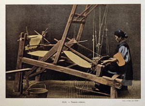 Kinesisk vever, sent på 1800-tallet. av Unknown photographer