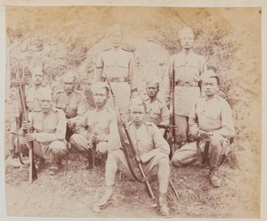 Detachement fra 4. Gorkha-regiment av Unknown photographer