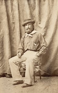 Giuseppe Garibaldi i Caserta i 1860 av Unknown photographer