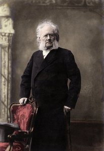 HENRIK IBSEN (1828-1906) norsk poet og dramatiker - Portrett av Henrik (Henri) Johan Ibsen (1828-1906), norsk dramatiker av Unknown photographer