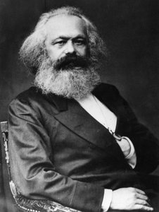 Karl Marx (1818–1893), tysk sosialistisk teoretiker og revolusjonær av Unknown photographer