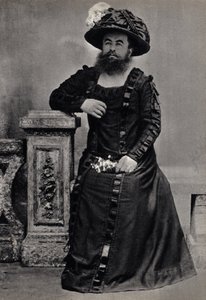 Les Monsters, la femme et skjegg. Fotografi, sent på 1800-tallet, Paris. Coll. Selva. av Unknown photographer