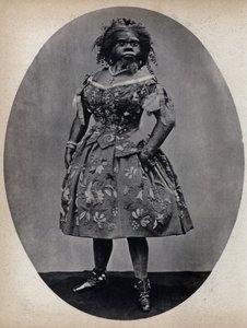 Monstrene, hundekvinnen. Fotografi, sent på 1800-tallet, Paris. Coll. Selva. av Unknown photographer