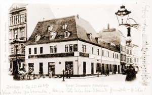 Huset til Robert Schumann (1810 - 1856) i Zwickau, Tyskland. av Unknown photographer