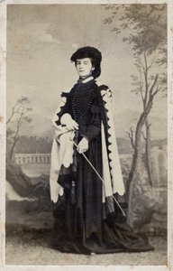 Maria Sophie av Bayern - 1861 - Portrett av Marie-Sophie (Marie Sophie) Amelie, hertuginne i Bayern og dronning av de to Siciliene (1841 1925) av Unknown photographer