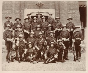 North West Mounted Police, Chelsea Barracks, Diamond Jubilee av Unknown photographer