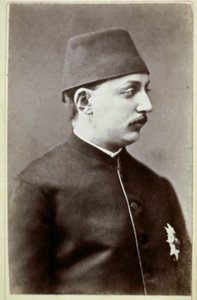 Det osmanske riket: Portrett av Sultan Murad V (1840-1904)» Fotografi. 1876 Ankara, Turkish Historical Society Tyrkia av Unknown photographer