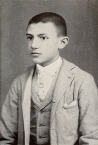Pablo Picasso i 1896 (15 år gammel) - i "" Picasso, ikonografiske dokumenter"" av Sabartes av Unknown photographer