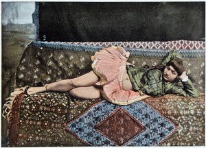 Persisk i et harem i Teheran - fotografi, sent på 1800-tallet av Unknown photographer