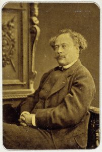 Portrett av Alexandre Dumas Jr. (1824 - 1895) i 1884 av Unknown photographer