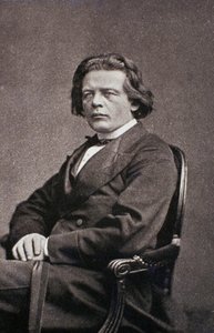 Portrett av Anton Rubinstein (s/hvitt bilde) av Unknown photographer