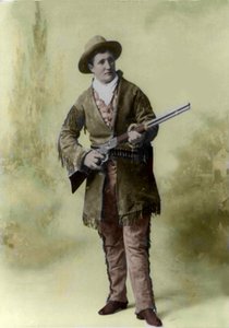 Portrett av Calamity Jane (1852-1903) (Martha Canary 1852-1903) i 1895. av Unknown photographer