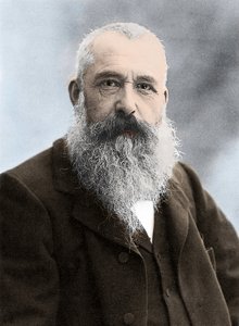 Portrett av Claude Monet (1840-1926), fransk maler. av Unknown photographer